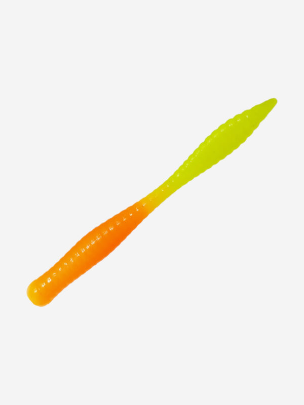 Силикон TROUT LURE (SANSAN) в банке, BEAVER 77, СЫР,COL. 22 (Orange-Lemon), (10шт), Мультицвет