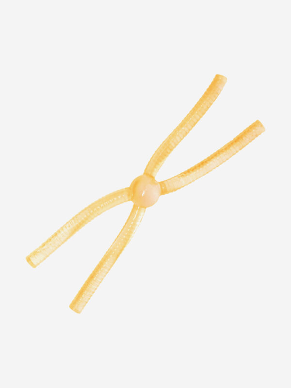 Силикон TROUT LURE (SANSAN) в банке, DOSHIK-X 80, СЫР,COL. 106 (Clear Orange/Orange Glow), (12шт), Оранжевый