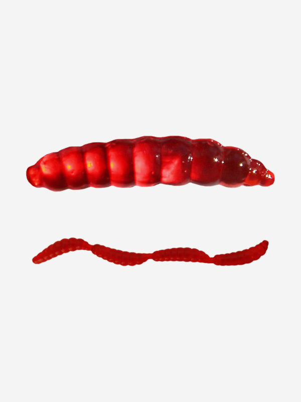 Виброхвост SANSAN WORM OPARYSH 15 (Col. 03 BLOOD), Красный