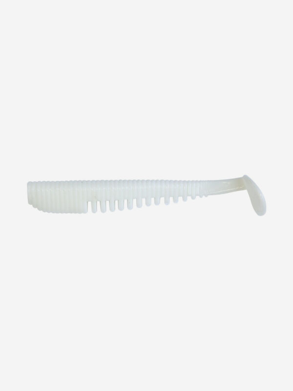 Силиконовая приманка Виброхвост SANSAN VIBRO BRUNA 85 (Col. 11 WHITE), Белый
