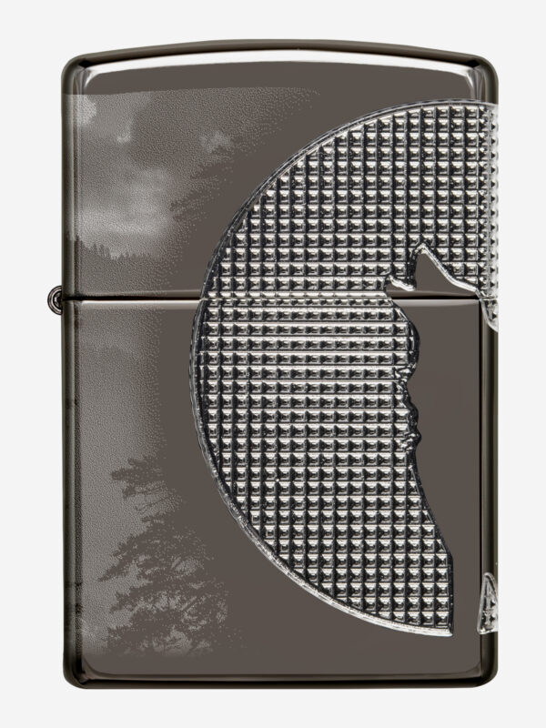Зажигалка бензиновая ZIPPO 49353 Armor Wolf, Черный