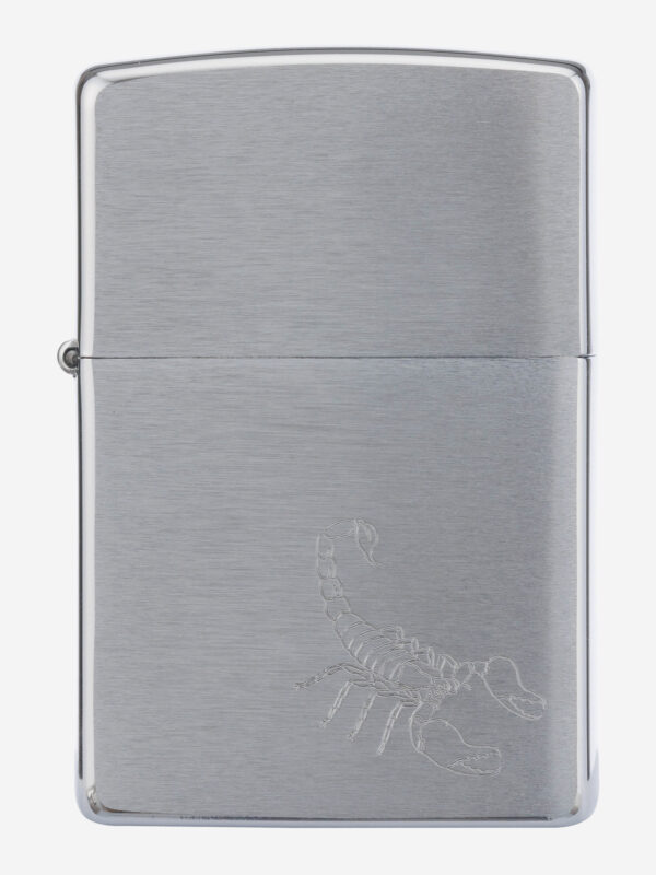 Зажигалка бензиновая ZIPPO 29684 Scorpion, Серебряный