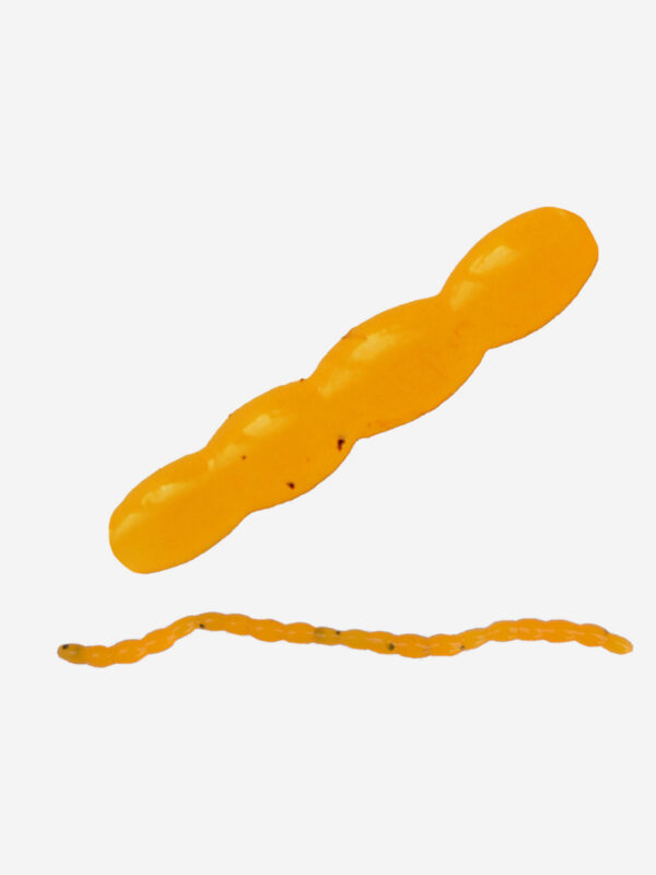 Виброхвост SANSAN WORM MOTIL 50 (Col. 05 CARROT), Оранжевый
