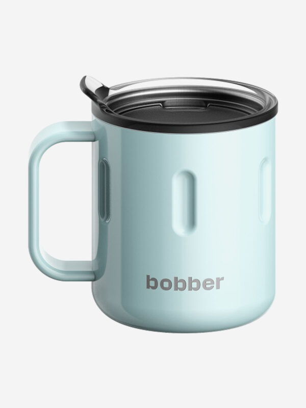 Термокружка вакуумная BOBBER Mug 300 мл, голубой, тепло до 2 часов, Голубой