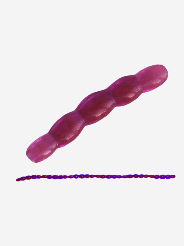 Виброхвост SANSAN WORM MOTIL 50 (Col. 33 LOX), Фиолетовый