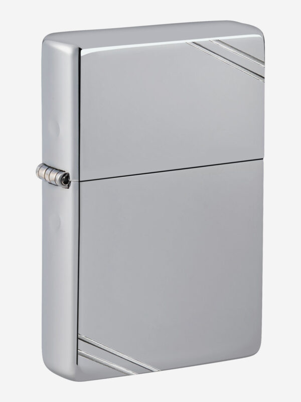 Зажигалка бензиновая ZIPPO 260 Vintage with Slashes 1937, Серебряный