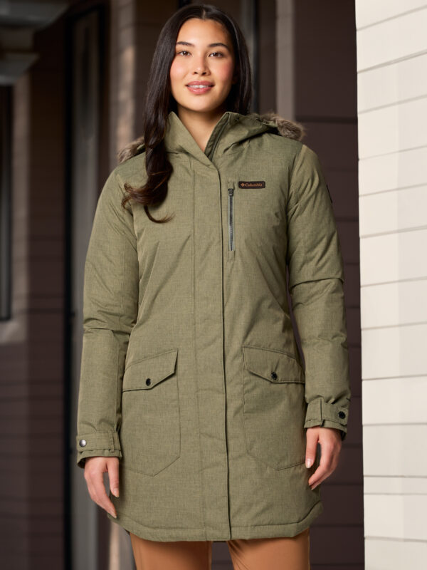 Куртка утепленная женская Columbia Suttle Mountain Long Insulated Jacket, Зеленый