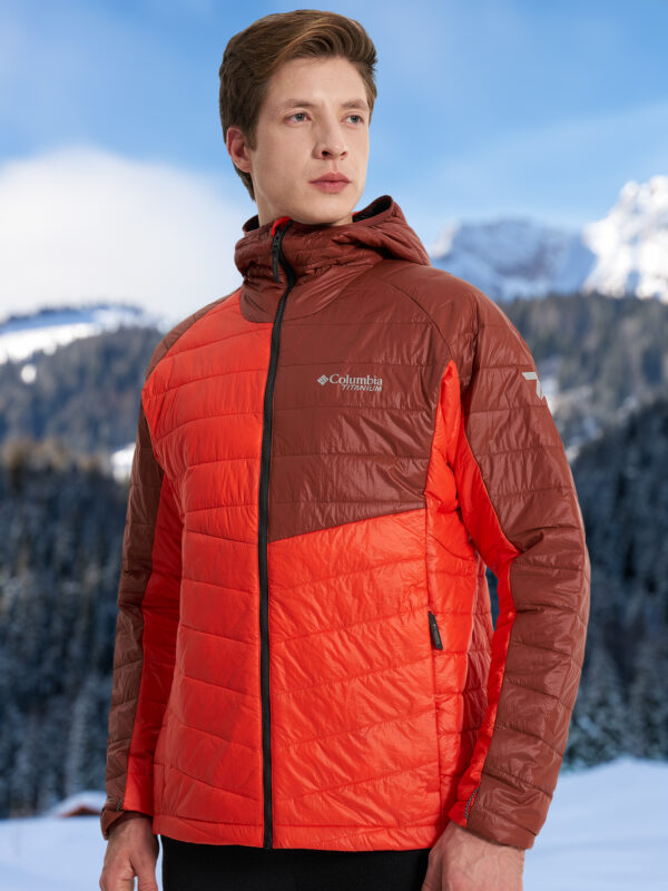 Куртка утепленная мужская Columbia Platinum Peak II Hooded Jacket, Оранжевый