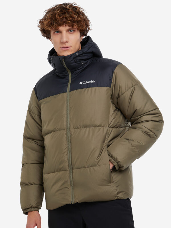 Куртка утепленная мужская Columbia Puffect Hooded Jacket, Зеленый