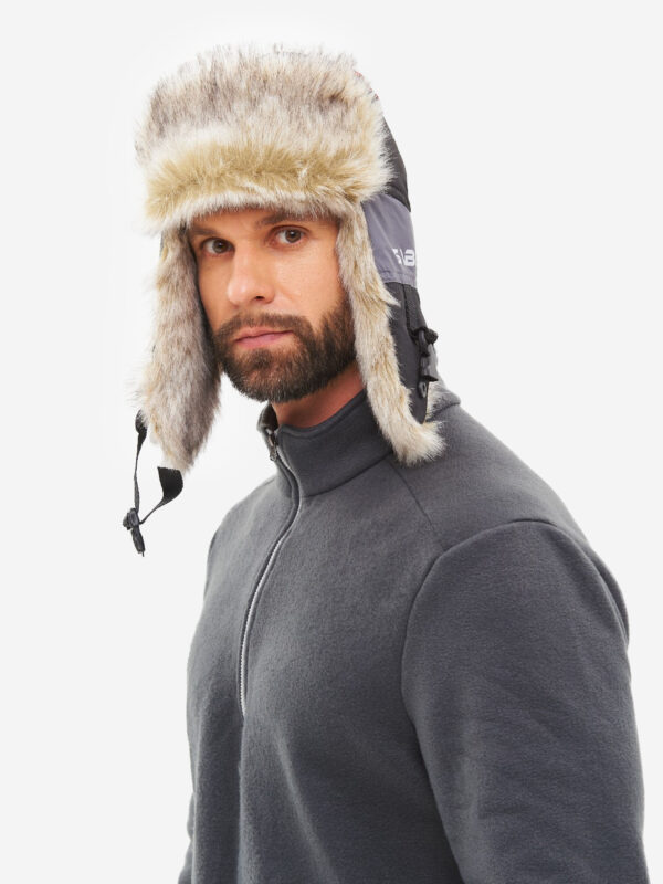 Шапка ушанка зимняя мужская Huntsman Siberia Breathable меховая для туризма, рыбалки, охоты мембранная, Серый