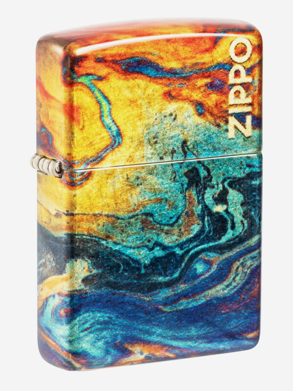 Зажигалка бензиновая ZIPPO 48778 Colorful Logo, Мультицвет