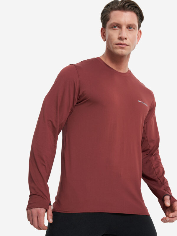 Лонгслив мужской Columbia Tech Trail Long Sleeve Crew II, Красный