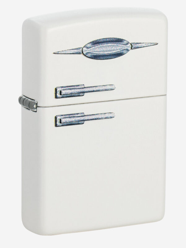Зажигалка бензиновая ZIPPO 49636 Retro Fridge, Белый