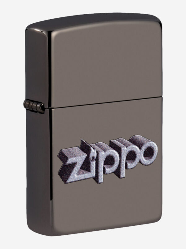 Зажигалка бензиновая ZIPPO 49417 Logo Design, Черный