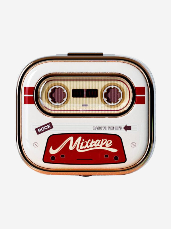 Беспроводные наушники Rock Retro Style TWS Earphone Retro Mix Tape бежевый, Бежевый