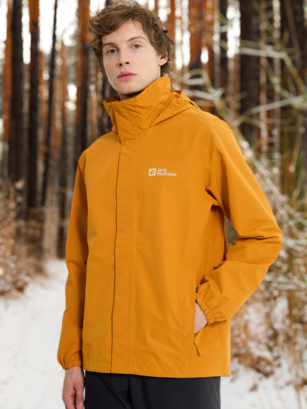 Куртка мембранная мужская Jack Wolfskin Stormy Point, Оранжевый