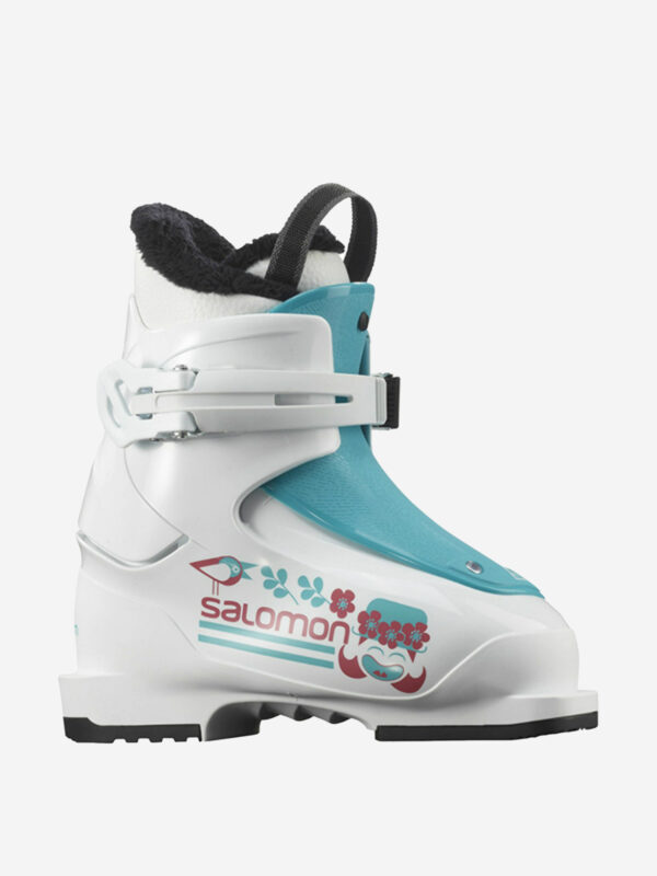 Горнолыжные ботинки Salomon T1 Girly White/Scuba Blue 21/22, Белый