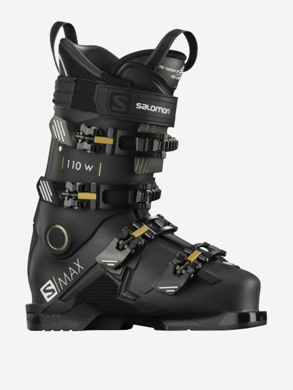 Горнолыжные ботинки Salomon S/Max 110 W Black/Gold 20/21, Черный