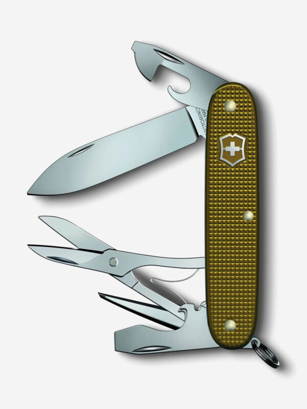 Складной нож Victorinox Pioneer X Alox LE 2024, функций: 9, 93мм, коричневый, коробка подарочная, 0.8231.l24, Коричневый