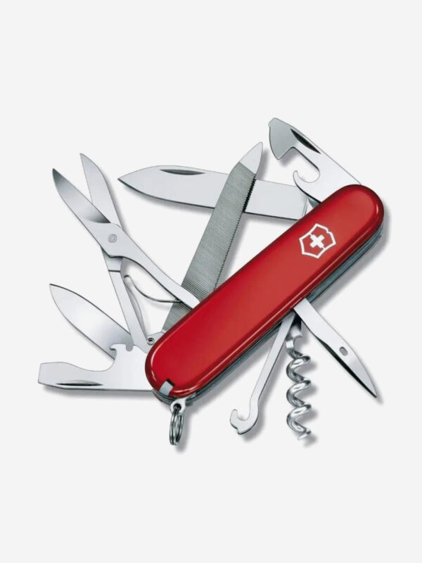 Складной нож Victorinox Mountaineer, функций: 18, 91мм, красный , коробка картонная, 1.3743, Красный