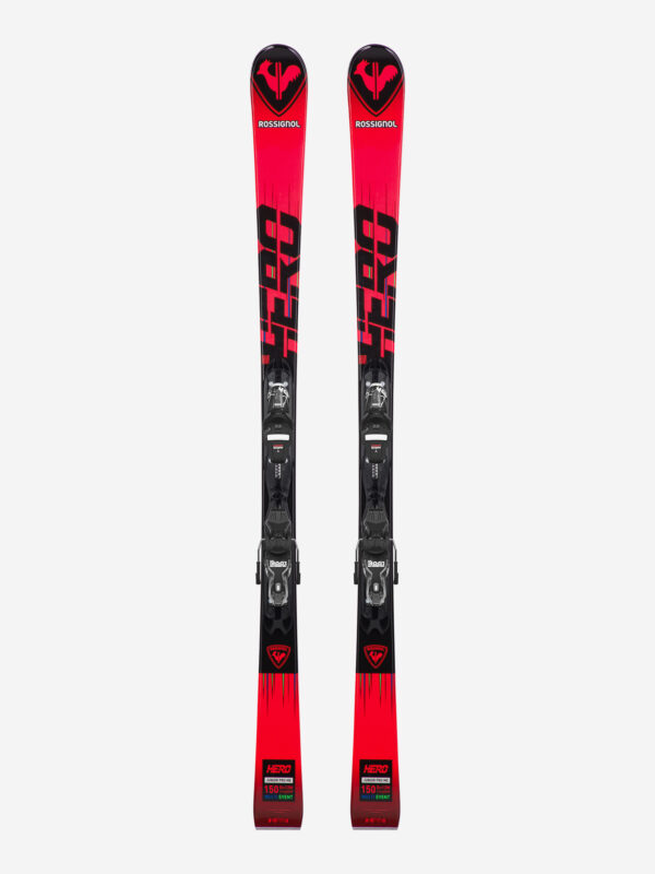 Горные лыжи детские Rossignol Hero MultiEvent + крепления XPJR7, Красный