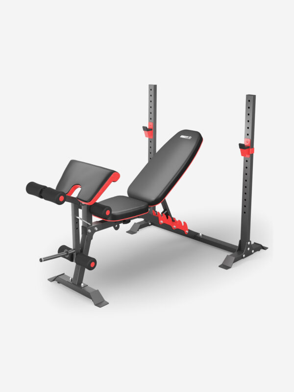 Скамья силовая со стойками UNIX Fit Bench 130DD, Черный