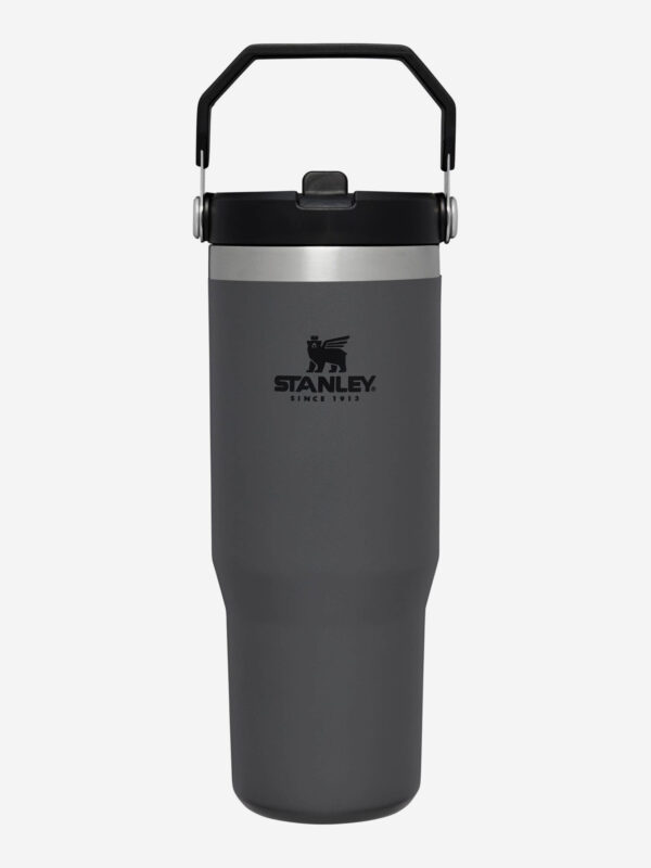 Термокружка Stanley IceFlow Flip Straw Tumbler, 890 мл, графит, Серый
