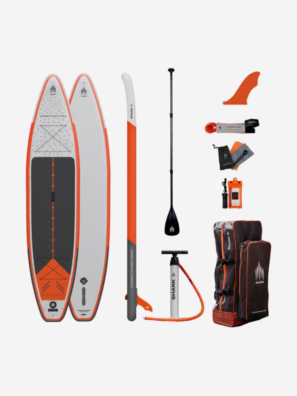 Доска SUP надувная комплект Shark Touring Xplor 12'6"x32"x6", Белый