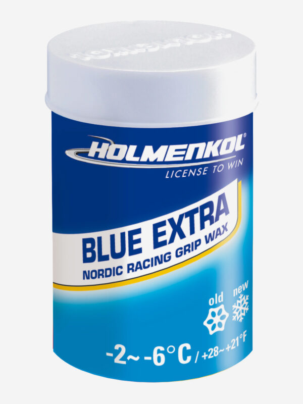 Мазь держания для беговых лыж HOLMENKOL Grip Blue Extra, Голубой