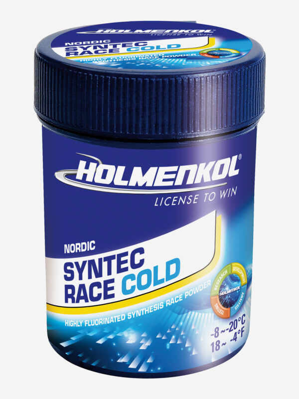 Порошок фторуглеродный для беговых лыж HOLMENKOL Syntec Race Cold, Синий