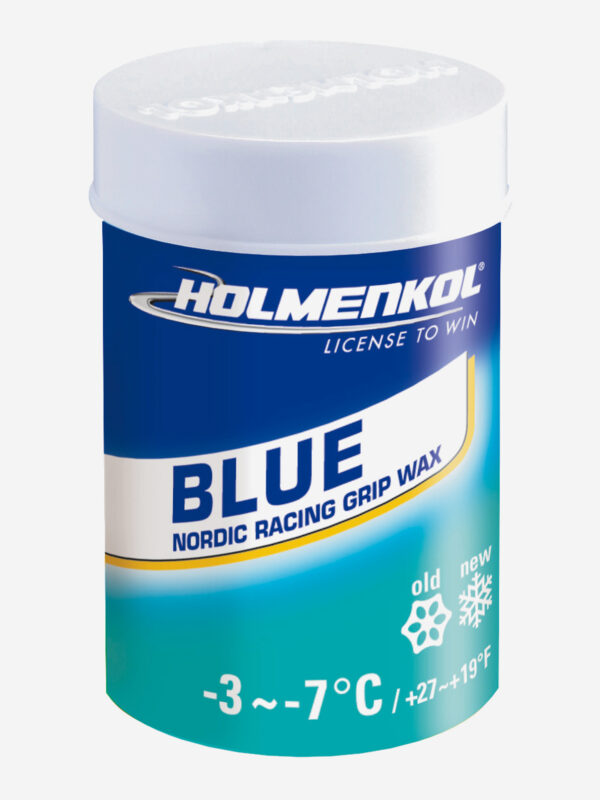 Мазь держания для беговых лыж HOLMENKOL Grip Blue, Синий