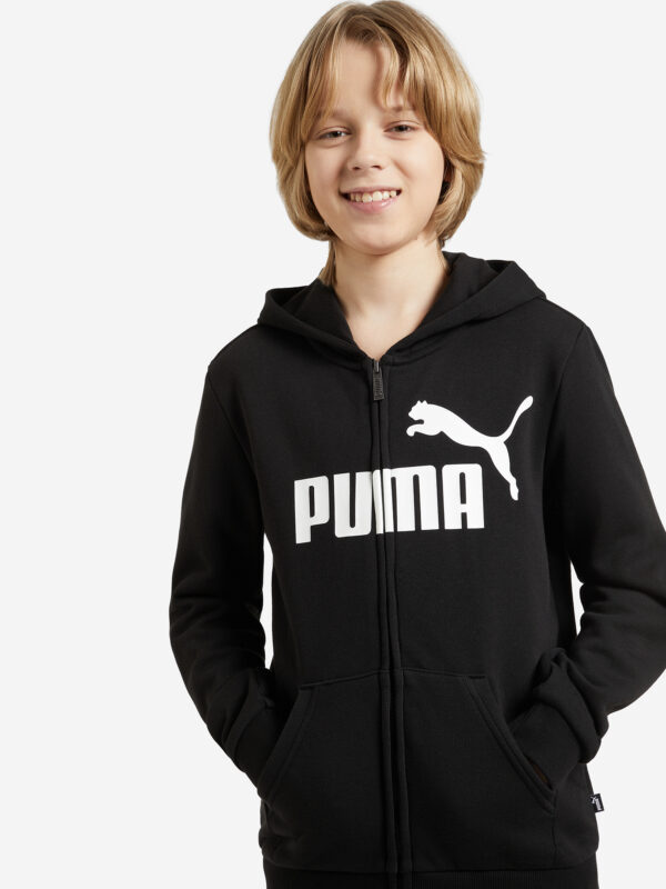 Толстовка для мальчиков PUMA Ess Big Logo FZ, Черный