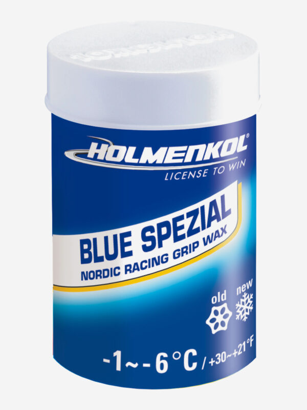 Мазь держания для беговых лыж HOLMENKOL Grip Blue Spezial, Синий