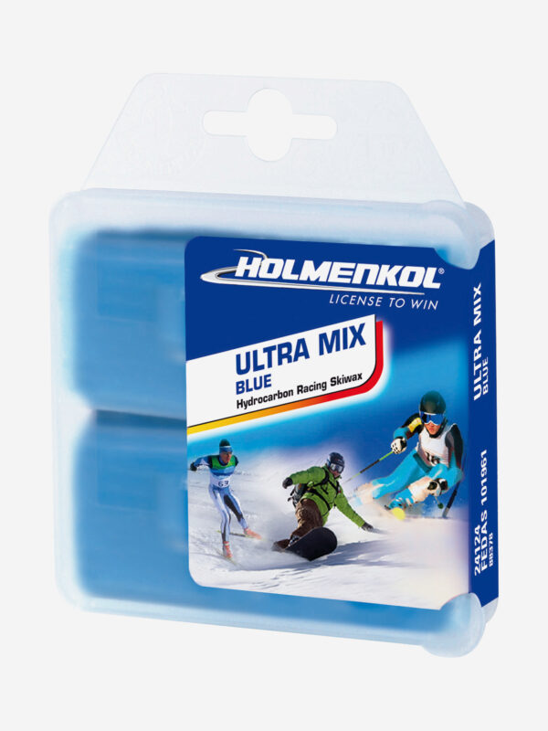 Мазь скольжения твердая для лыж и сноубордов Holmenkol Ultra Mix Blue, Голубой