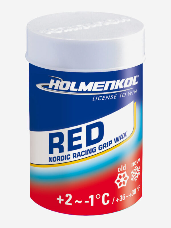 Мазь держания для беговых лыж HOLMENKOL Grip Red, Красный