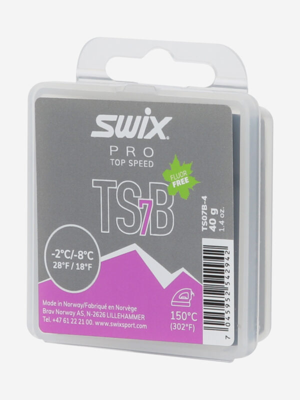 Мазь скольжения Swix TS7 Black, -2/-8°C, Черный