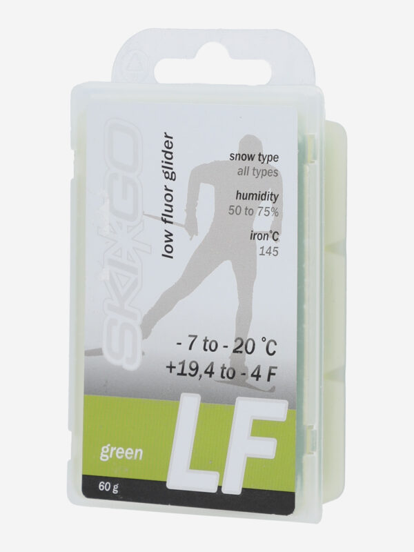 Мазь скольжения для беговых лыж Ski Go LF -7/-20, 60 г, Зеленый