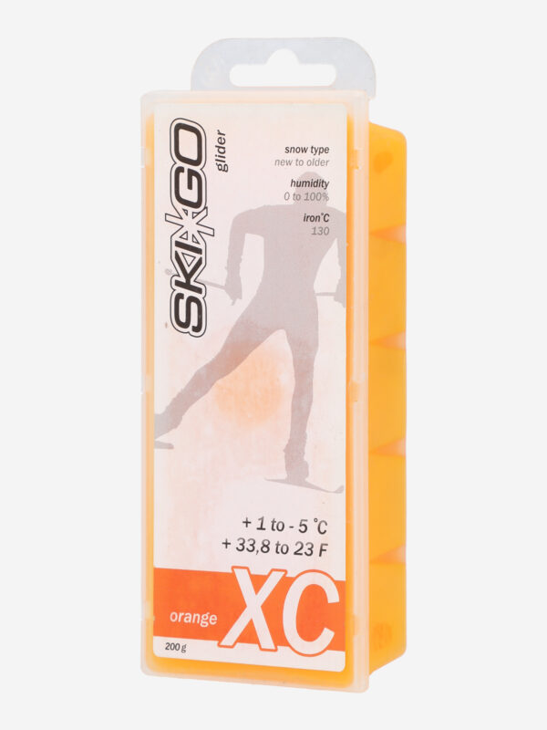 Мазь скольжения для беговых лыж Ski Go XC +1/-5, 200 г, Желтый