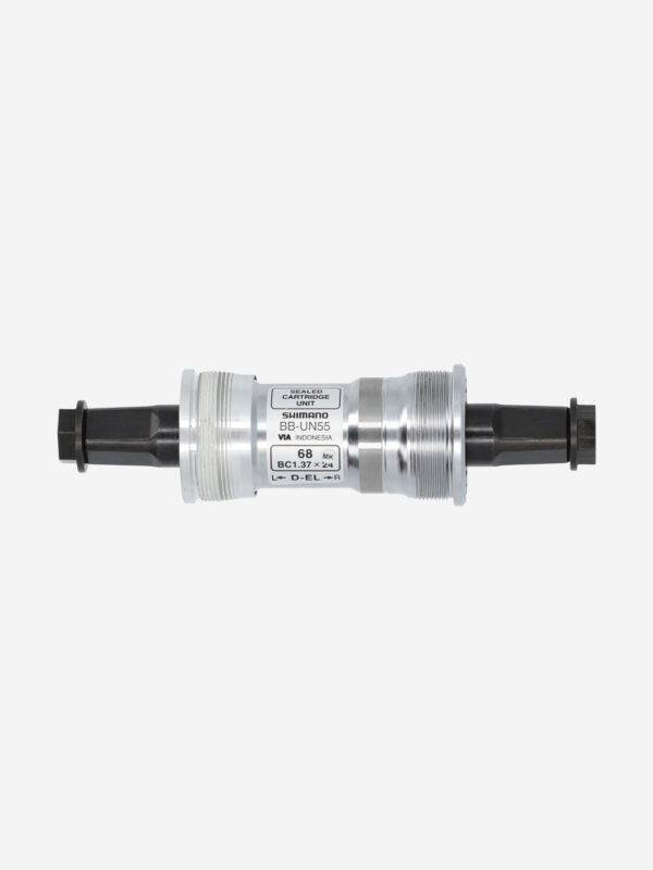Каретка Shimano BB-UN55, SQR, 68х127 мм, Серебряный