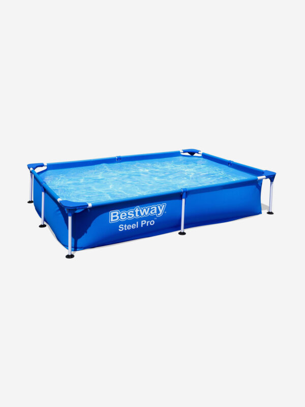 Бассейн Bestway 56401 каркасный Steel Pro 221х150х43 см, объем 1200 л, Синий