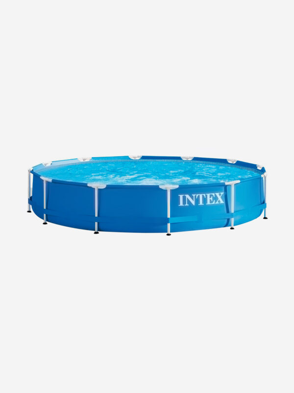 Бассейн Intex 28212 каркасный Metal Frame 366х76 см, объем 6503 л с фильтр-насосом 2006 л/ч, Синий