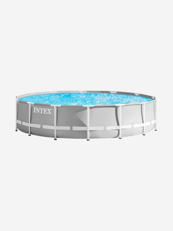 Бассейн Intex 26724 каркасный Prism Frame 457х107 см, объем 14614 л, Серый