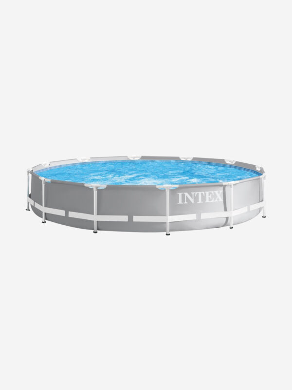 Бассейн Intex 26712 каркасный Prism Frame 366x76 см, объем 6503 л с фильтр-насосом 2006 л/ч, Серый