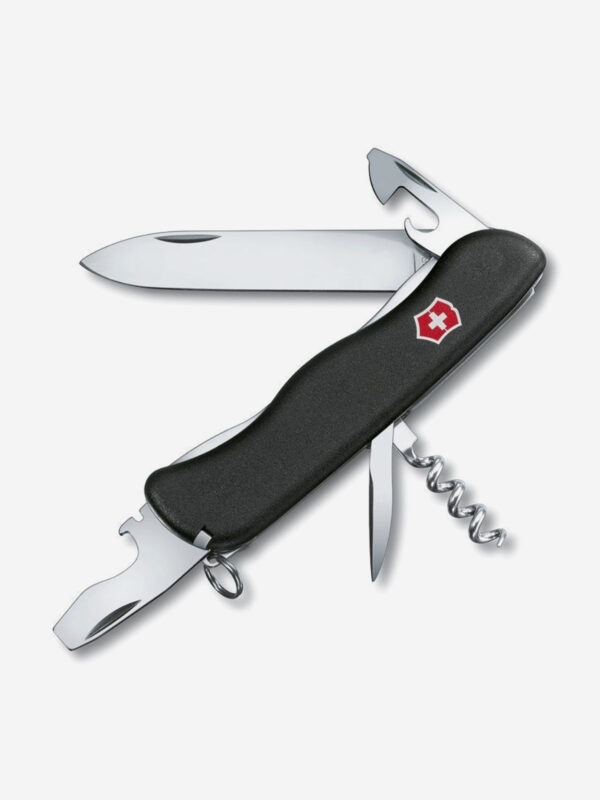 Нож складной Victorinox Picknicker, 111 мм, 11 функций, Черный