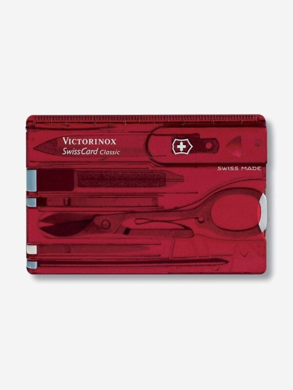 Швейцарская карточка Victorinox SwissCard, 82 мм, 10 функций, Красный