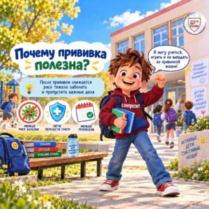 Петя Лентяев и прививка от гриппа.